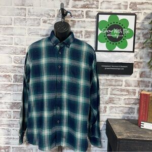 Nickel & iron Men's Green Plaid flannel Shirt XL